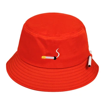 Moda vezenje kajenje ribič klobuk pismo NOCHILL čistega bombaža vedro klobuki na prostem, potovanja sonce skp priložnostne panama kape