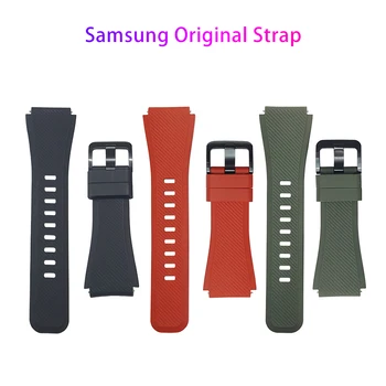 Originalni Samsung Prestavi S3 Trak S3 Klasičnih Aktivnih Silikonski Trak Forntier Galaxy Watch 46mm Šport Pašček za Zapestje 22 mm
