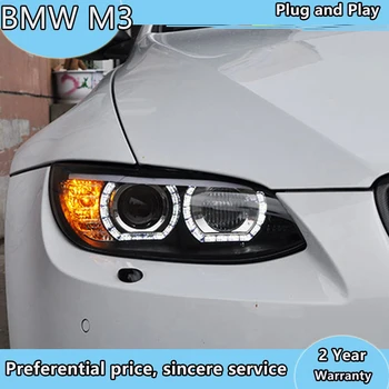 Avto Styling primeru za BMW M3 328i 330i 335i E92 E93 2006-2012 LED Žarometi LED Žarometi H7 D2H HID Angel Eye Bi Xenon Žarek