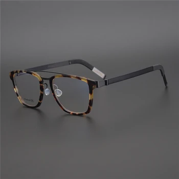 Ne Vijak Kvadratnih Čistega Titana Očal Okvir Moških Očala Moški Klasično Optično Recept Očala Okvirji Gafas Oculos 4507