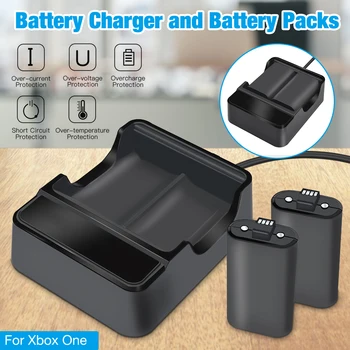 Krmilnik za igre Polnilnika Baterij in baterijskih Paketov za Xbox Eno Polnjenje Baterije Komplet za Hitro Polnjenje Nad temperaturo Zaščite