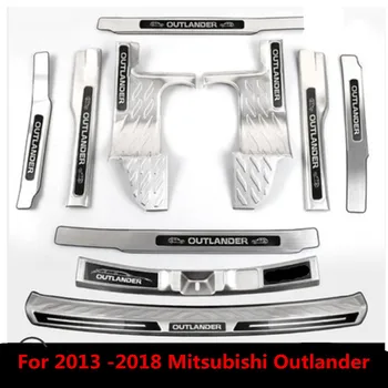 Visoko kakovostnega nerjavečega jekla Izvažajo Plošča/Vrata Polico in Zadnji odbijač Protector Za leto 2013 -2018 Mitsubishi Outlander 4-10pcs