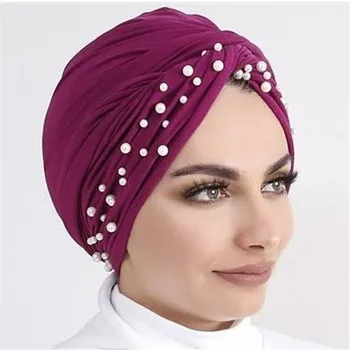 2020 nova pasja turbans za ženske biseri turban femme musulman žensk glavo, šal turban skp pozimi indijski klobuk turbante mujer