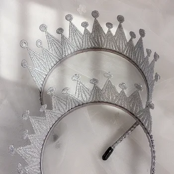Koreja Slog Preprost Otrok Headwears Ledu Snegu Princesa Krono Svetlo Okrasnih Hairbands za Dekle Modni Dodatki za Lase