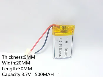 3.7 V,500mAH,902030 PLIB; polimer litij-ionska / Litij-ionska baterija za GPS,mp3,mp4,mp5,dvd,model igrača za mobilne naprave