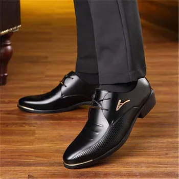 KIPERANN Luksuzne blagovne znamke classic moške poudaril, obleka, čevlji za moške lakasto usnje črna poročni čevlji Oxford obleko, čevlji plesni čevlji
