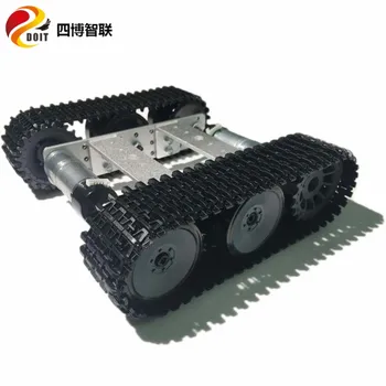 SZDOIT Nesestavljeni Kovinski Mini TP100 Sledi Tank Ohišje Smart Gosenicah Avto Robot Platformo Visok Navor Motorja DIY Za Arduino Igrača