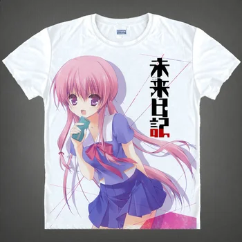 Prihodnost Dnevnik T Shirt Anime T-shirt Poletje Kratkimi Rokavi Tshirt Moški Ženske Otroci Tee Vrhovi Oblačila Harajuku Oblačila Kawaii