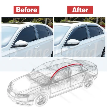 Okno avtomobila ter za Lifan X60 2012~2019 avto veter deflektor stražar dež vent sončnega kritje styling pribor 4pcs