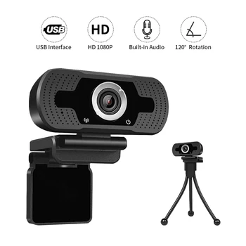 Polni 1080P HD Webcam, USB Pc Računalnik, Kamera z Mikrofonom Voznik-brezplačen Video Kamero v Živo Web Cam Široki Video