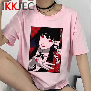 Osebnost Temno Japonski Anime Kakegurui T Shirt Harajuku Grafični Grunge T-shirt Hip Hop Unisex Tshirt Ulične Vrh Tees Moški