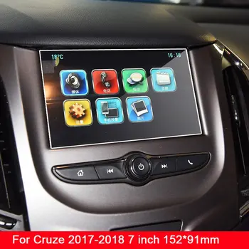 Za Chevrolet Cruze Notranjost Avtomobila GPS Navigacija Zaščitnik Zaslon Kaljeno Steklo Zaslona na Dotik Zaščitna folija Avto-2018