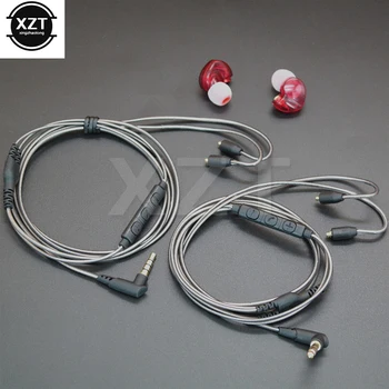 Kabel za Shure SE215 SE425 SE535 SE846 UE900 Vrat, Zamenjava Kabel Kabel, Slušalke linija Avdio Kabli z Mikrofonom za iphone xiaomi