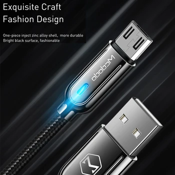 Mcdodo Micro USB Kabel 3A Hitro Polnjenje Auto Disconnec Za Samsung S7 Xiaomi Tablet Android Telefon Polnilnik Auto Odklopite Kabel