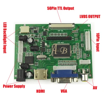 HDMI VGA 2AV 50P TTL Krmilnik Odbor Monitor za Raspberry PI 2 Za INNOLUX AT080TN52 8