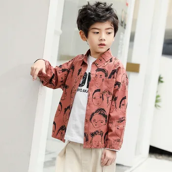 Otroci Fantje Majice 2019 Nove Dolg Rokav Najstniških Majice Za Fantje Moda Velik Fant Vrhovi Harajuku Bluzo BC535