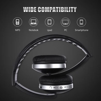 Hisonic Brezžične Slušalke Gaming Slušalke Stereo zložljive Šport Slušalke Mikrofon Gaming Akumulatorski Auriculares Audifonos