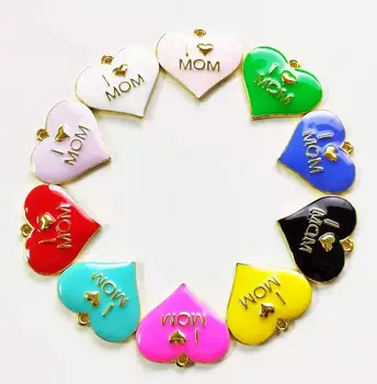 10pcs mama srce čarobne gumbe za ženske DIY nakit dodatki H16
