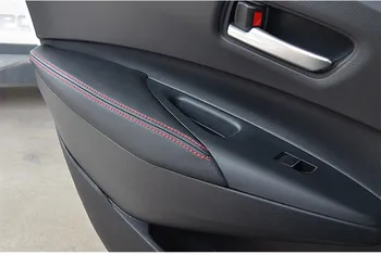 4pcs Mikrovlaken Usnje Notranjost Vrat Plošče Varovala / Vrata Armrest Zajema Zaščitno Prevleko Za Toyota Corolla 2019 2020