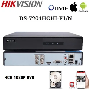 HIKVISION 2MP DS-7204HGHI-F1/N 1080P 4CH CCTV DVR 5 v 1 XVR za CVBS Analogni/HDTVI/HDCVI/AHD/IP Kamero 1SATA