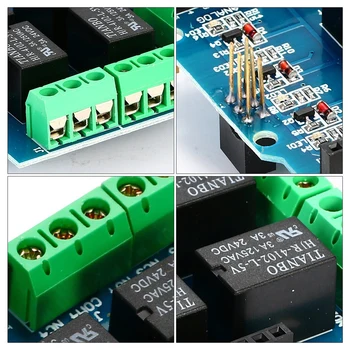 WSFS Vroče štiri-kanalni Relejni Ščit 5V 4-kanalni 4CH rele modul zaslon za Arduino TE315
