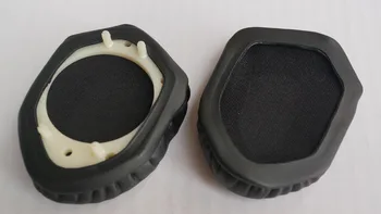Nadomestne blazinice za ušesa Usnje blazine rezervnih delov za V-MODA Crossfade M-80 M80 slušalke (Black)
