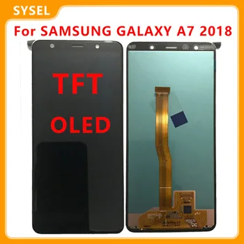 Za Samsung Galaxy A7 2018 A750 Lcd A750F SM-A750F A750FN A750G LCD-Zaslon, Zaslon na Dotik, Računalnike Sklop Brezplačnih Orodij