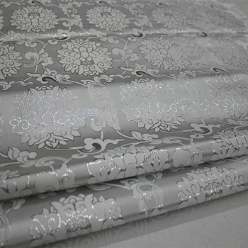 Uvožene dvorišče obarvana v belo jacquardske tapiserija, saten 3D jacquardske brocade za obleko tkanine blazine pokrov zavese mozaik 75x100cm