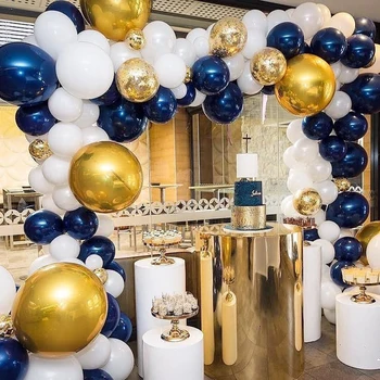 100 kozarcev 12 svetlobna blue balon temno modre barve, balonom, rojstni dan, in svate, dekoracijo baby tuš Sijoča Modro latex balon
