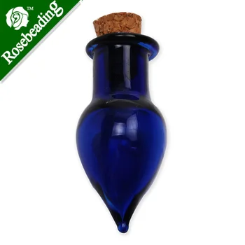 Barvita solze obliko Drobnih corked tehtnica prazno majhna steklenička,ki želijo steklenico,v kozarcu,drobne corked steklenico,prodaja 10pcs-100271