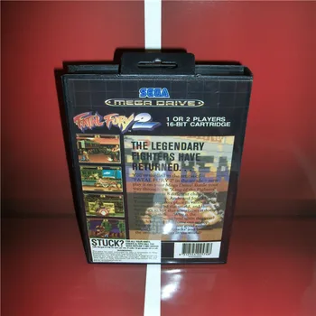 Usodna Fury 2 EU Pokrov s škatle in navodilih Za uporabo, ki Sega Megadrive Genesis Video Igra Konzola 16 bit kartico