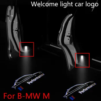 2pcs Dobrodošli svetlobe avto logotip LED vrata dobrodošli svetlobni logotip projektor obliko za BMW M 3 Serije Serije 5 7 Serije e46 avto