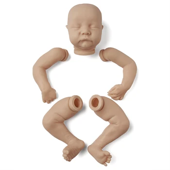 Bebe Prerojeni Kit 17 Palcev, ki so Prerojeni Baby Kit Levi Vinil Unpainted Nedokončane Lutka Deli DIY Prazno Lutka Kit