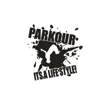 Vinil Stenske Nalepke Parkour Design vinilna To je način Življenja Ponudbo Plakat Doma Dekor Extreme Ulica Šport Steno stensko AY1663