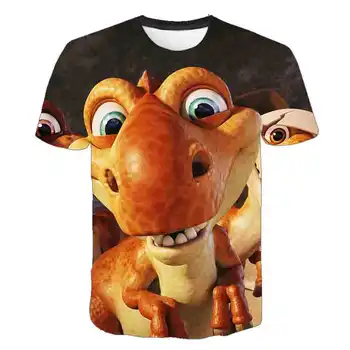 2020 3D Fantje/dekle, T-majica blagovne Znamke Otroci živali stoletja dinozaver T-majice Priložnostne Baby Otroci Oblačila Ulične Poletje Vrhovi
