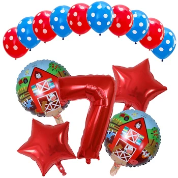 15pcs/veliko Živalskega Ballon 30 inch Število Baby Balon 1. Rojstni dan Okraski iz Lateksa Zračne Globos Otroci Igrače Kmetiji Stranka