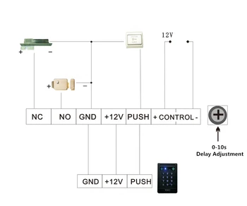 Strokovno DC12V3A 5A Napajanje Polnjenje UPS Odbor Ohišje RFID Vezja za Zaklepanje Vrat za Nadzor Dostopa do Sistema
