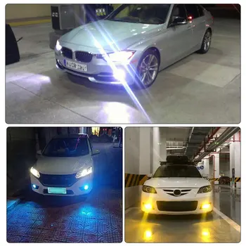 2Pcs H7 LED Lučka Avto meglenke LED LED Žarnice Za Hyundai Genesis Sonata Veloster Poudarek na Visoko-Žarek Dnevnih Luči