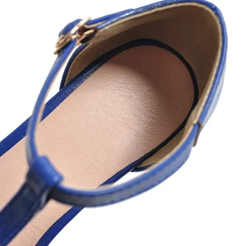 REAVE MAČKA ženske sandale debele visoke pete ženska srčkan lok mary jane čevlji Konicami Prstov stranka čevlji Mulheres sandalias velika velikost 46