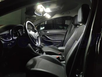 Čisto Bela Napak LED ogledalo lučka + LED trunk Žarnica notranje notranji zemljevid dome luči za Opel Astra H J K 2004 -2012 2018