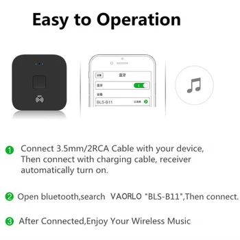 DISOUR NFC Bluetooth 5.0 Sprejemnik 3.5 mm AUX RCA Jack HI-fi Stereo Audio (Stereo zvok Brezžični Adapter Auto On/OFF Za Komplet Avdio Sprejemnik