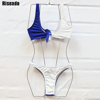Riseado Seksi Mozaik Bikini Komplet Obroč Kopalke 2021 Push Up Kopalke Ženske Tangice Brazilski Bikini biquini Poletje Plažo