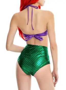 Hirigin Žensk Povoj Bikini Komplet Push-up morska deklica Modrc Kopalke Lupini Kopalke Kopalne 2Pcs Nastavite Podložen Modrc Visoko Pasu Hlačnic
