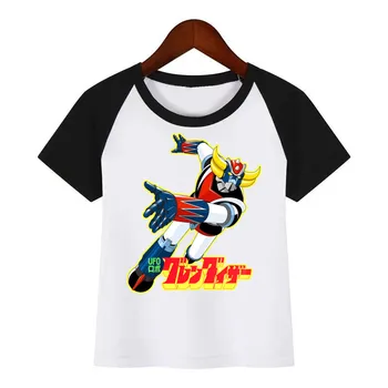 Otrok Nove CartoonJapan Strip Mazinger Z Risanka Tiskanja Poletje T-shirt Otroci Modnih Oblačil Majica s kratkimi rokavi za Otroke, Risanka T-shirt