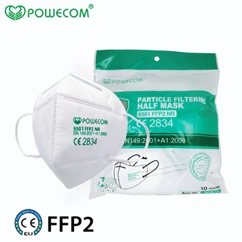 Powecom Maske FFP2 Maske Držalo Slog Zaščitne Maske Filtracija Varnost Dustproof Usta Kape Respirator Mascarilla Odraslih