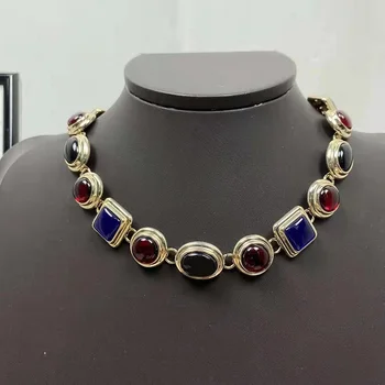 Nova stranka nakit čare pismo srečen ogrlica za ženske znane blagovne znamke ženska ogrlica