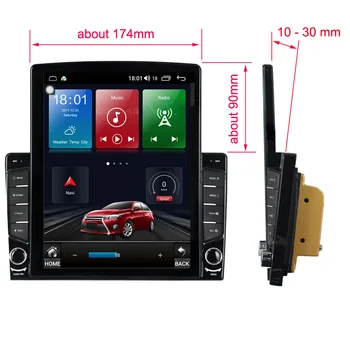 Tesla Zaslon Predvajalnik Avto Večpredstavnostna IPS DSP Android 10 64GB Za Mazda 6 2004-Audio stereo Radio GPS Navi Vodja Enote