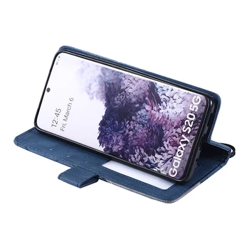 Ohišje Za Samsung Galaxy S20 Utra S10 Plus S9 S8 S7 rob Opomba 10 Lite 9 8 J3 J5 J7 2017 EU A40 A50 Flip Usnjena Denarnica, Telefon Primeru