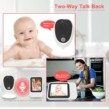 WiFi Baby Monitor s Kamero Video Otroška Spalna Nannyo Night Vision Home Security Babyphone Fotoaparat EU Plug