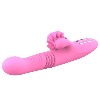 HISO Silikonski Vibrator, Vibrator Jezika Vrtenja Teleskopsko Swing Ustni Lizanje Bedak Ogrevano G-Spot Klitoris Stimulator Seks Igrače